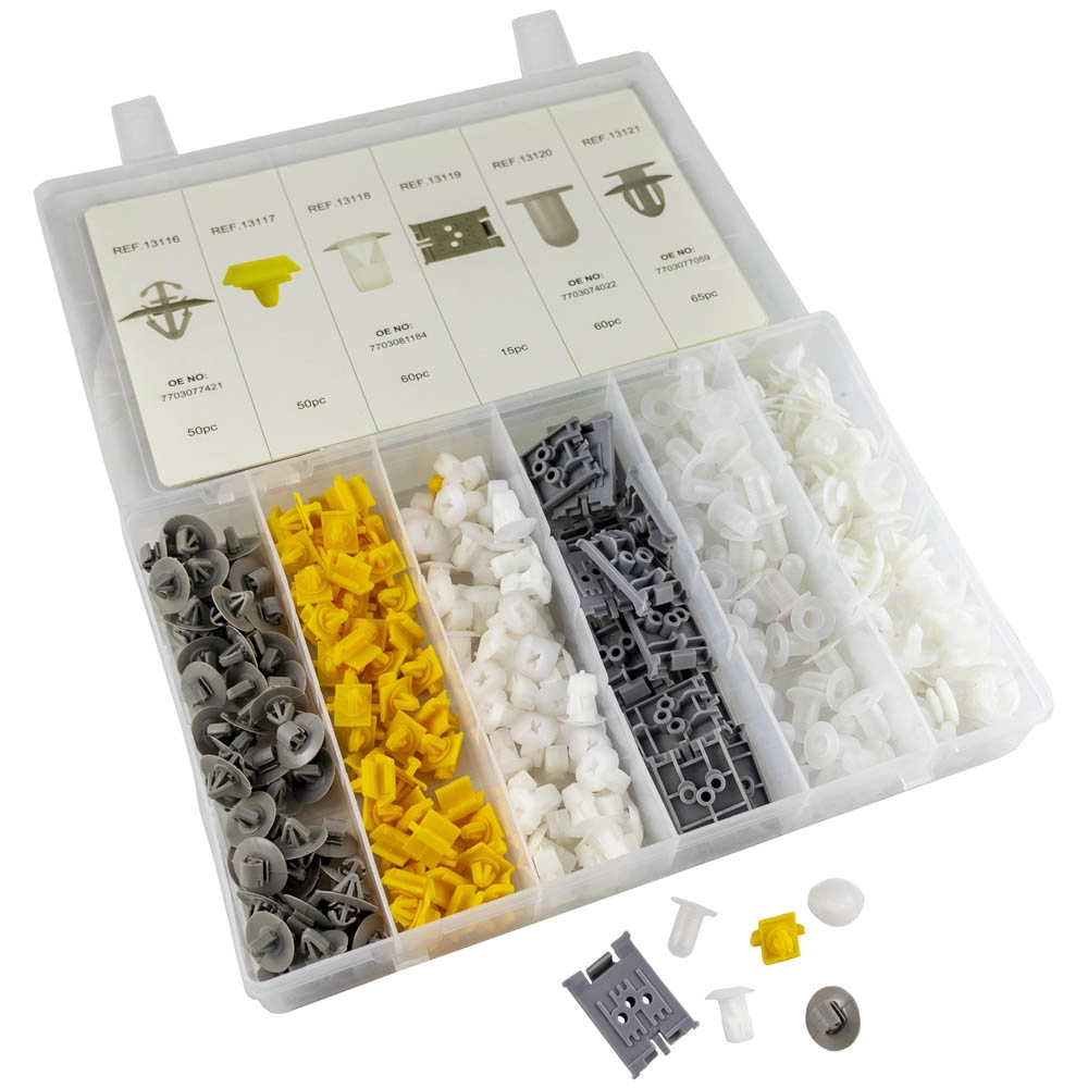 Sortido de clips para Renault | 300 peças