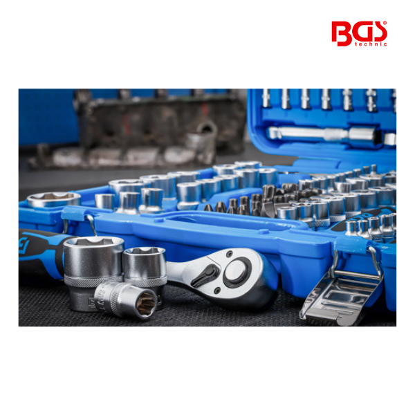 Jogo de chaves de caixa perfil Ondulado 1/4"-3/8"-1/2" | 192 peças