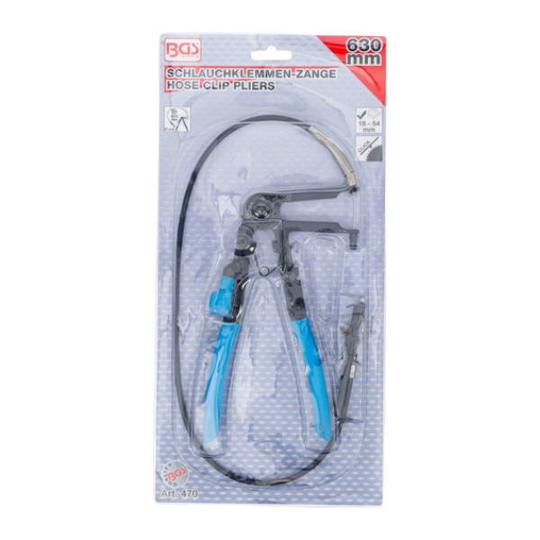 Alicate para abraçadeiras com cabo Bowden |  630 mm | 18 - 54 mm