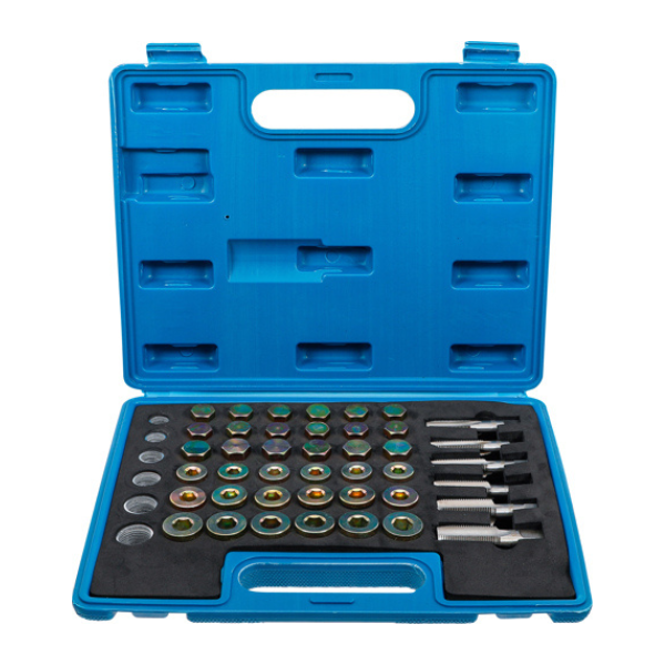 Kit de reparação rosca tampão de cárter | 114 peças