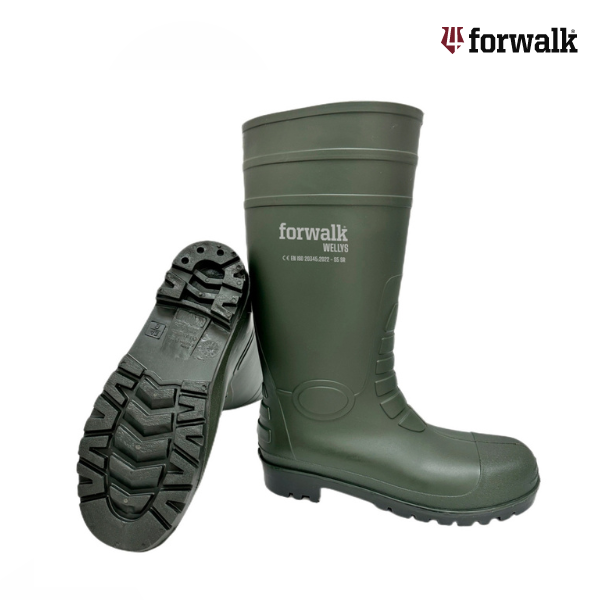 Galocha PVC / Nitrilo Verde S5 Aço SR