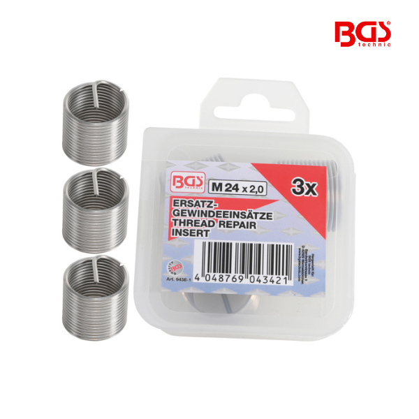 Encaixes roscados de substituição |  M24 x 2,0 mm | 3 peças