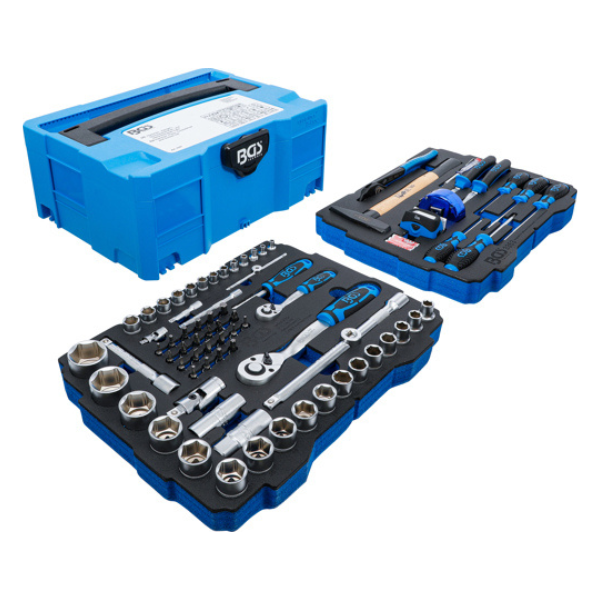 Conjunto de chaves 1/4" / 1/2" | BGS systainer® | 77 peças