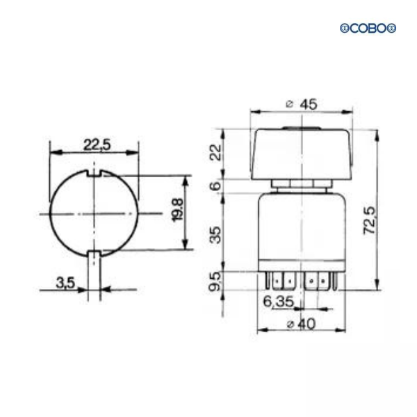 Cabine/Interruptor de faróis