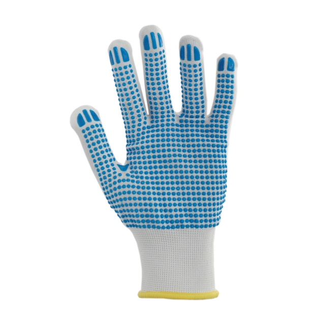 Luva Nylon Branco Revestimento Pontos PVC