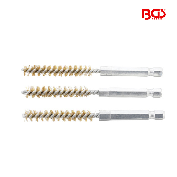 Escova  de latão     8 mm | 3 peças