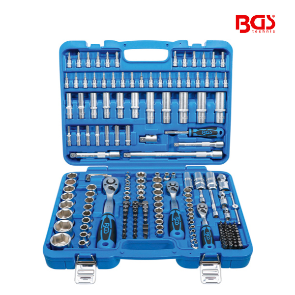 Jogo de chaves de caixa sextavada 1/4"-3/8"-1/2"| 192 peças