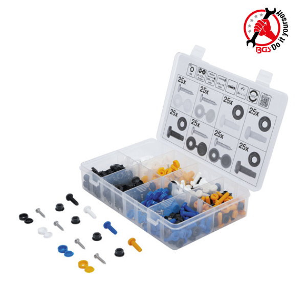 Parafusos, porcas e capas de proteção | 400 peças