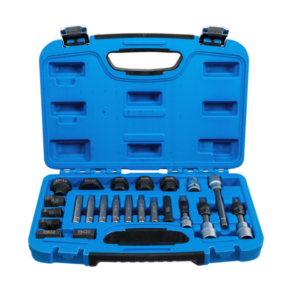 Jogo de chaves de caixa e de pontas | 23 peças