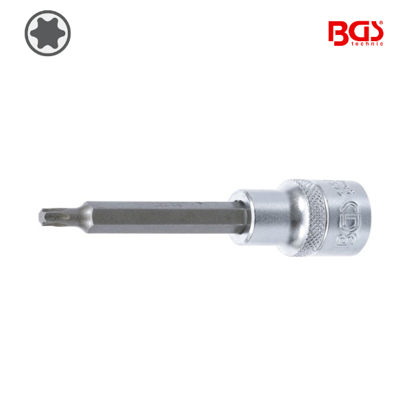 Chave de caixa bit torx 1/2" |           T40 | 100mm