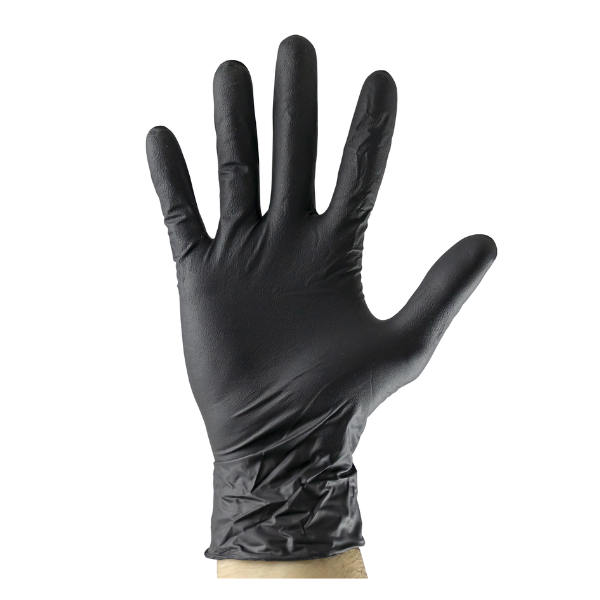 Luvas Pretas Descartáveis de Nitrilo | 5MIL