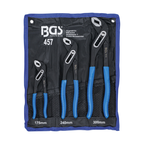 Conjunto de alicates ajustáveis | 3 peças