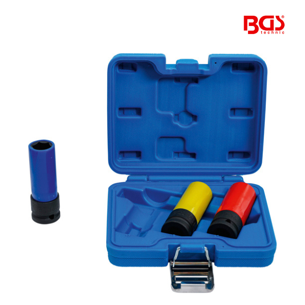 Jogo chaves de impacto com proteção | 1/2" | 17/19/21 mm | 3 peças