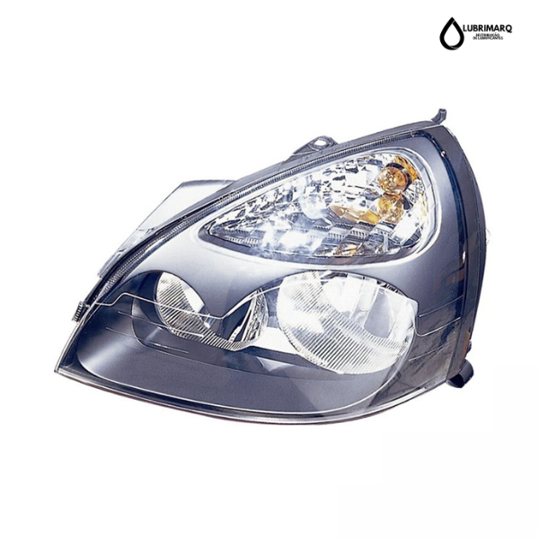 Renault Clio 01-*farol esq elect i/negro