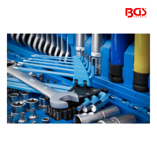 Jogo de chaves de caixa "Gear Lock" | 1/4"-3/8"-1/2"| 218 peças