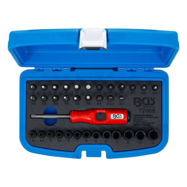 Conjunto chaves de impacto 1/4" | 36 peças