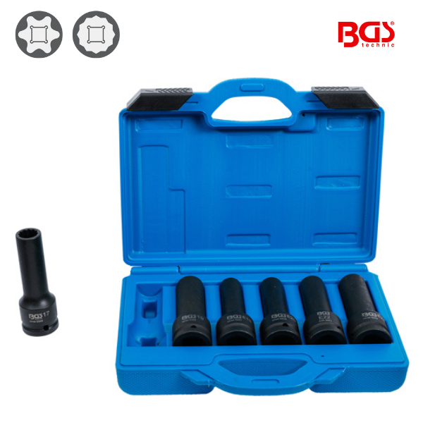 Chaves de caixa de impacto 3/4" |   6 peças