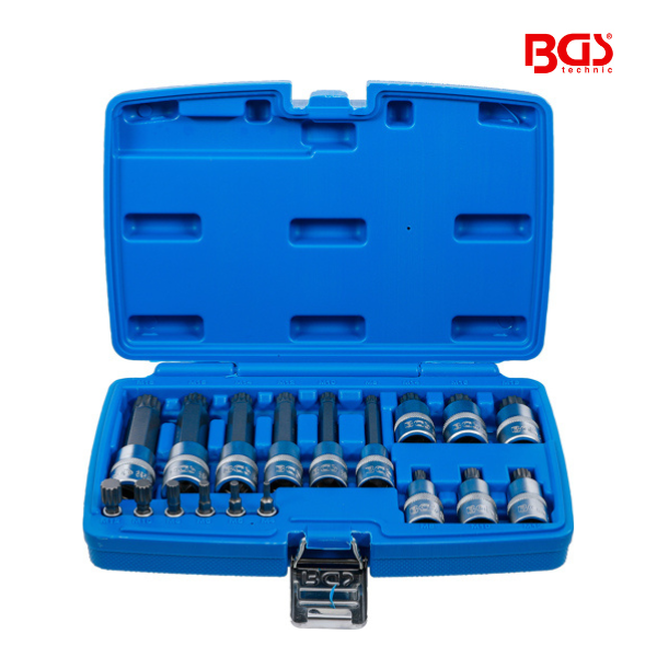 Conjuntos de bits (XZN) 1/4" /  1/2" | 18 peças