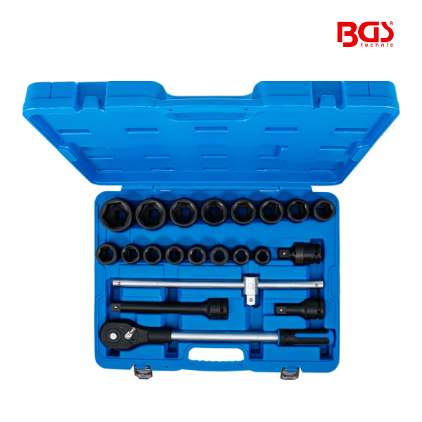 Jogo de chaves de caixa impacto  | 19 - 50 mm | 21 peças