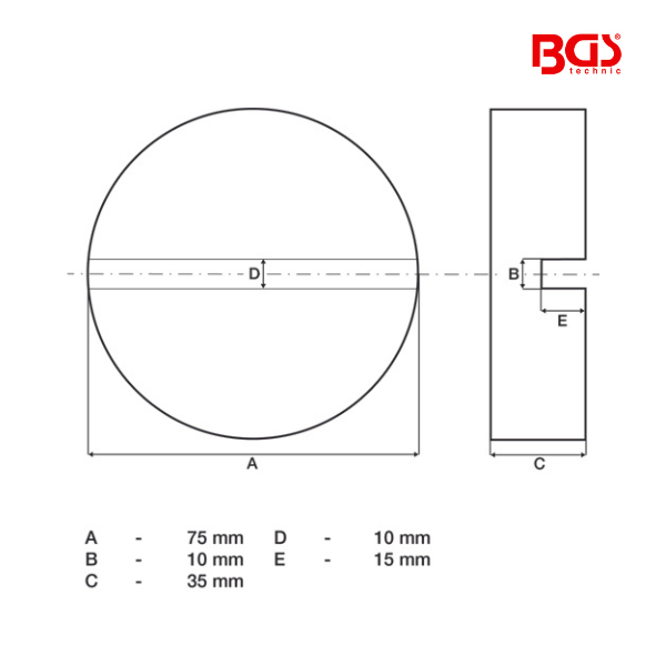 Base de borracha | para macaco | 75 x 35 mm