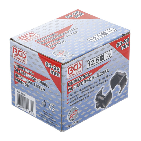 Chave de filtro 1/2" | Ø 80 - 98 mm