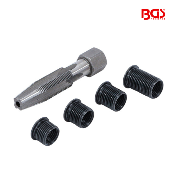 Kit de reparação de rosca de vela de ignição M10 x 1,0 mm | 5 peças