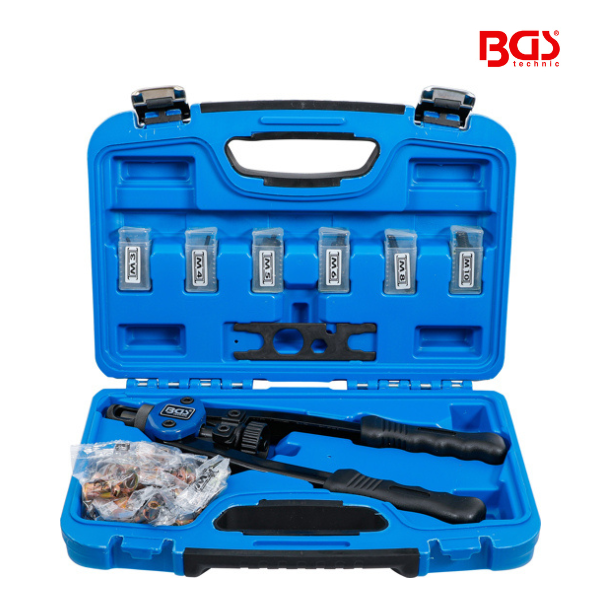 Alicate de porca de rebite | M3 - M10 | 68 peças