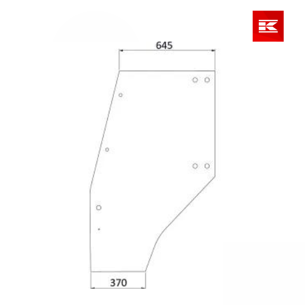 Vidro de porta p/DEUTZ-FAHR
