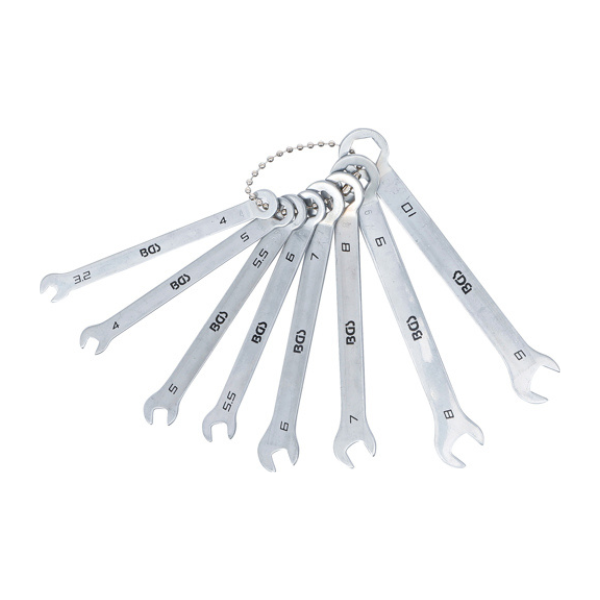 Chaves combinadas | Versão mini | 4 - 10 mm | 8 peças