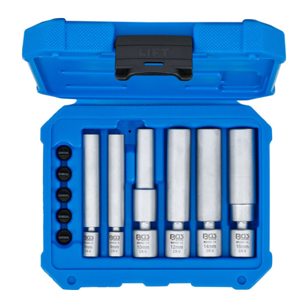 Conjunto chaves de velas  | 8 - 9 - 10 - 12 - 14 - 16 mm | 11 peças