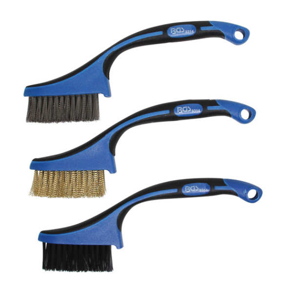 Jogo de mini escovas | 165 mm | 3 peças