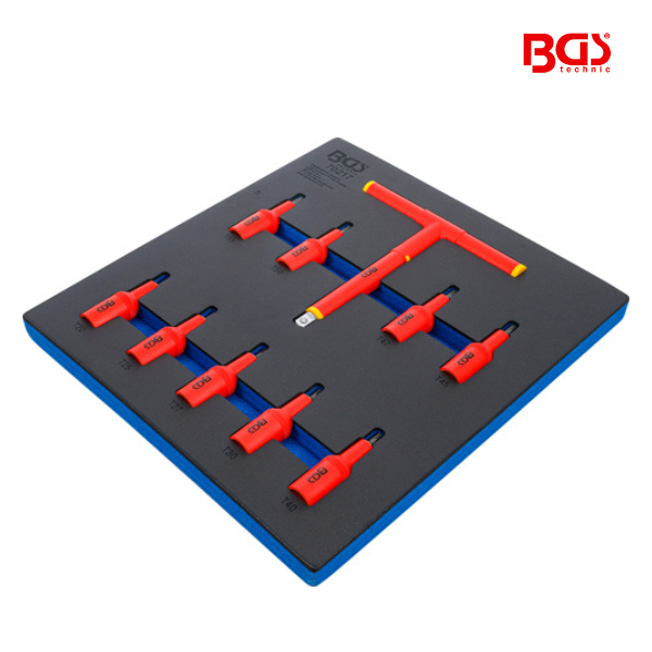 Conjunto de pontas VDE 1/2" | Torx T20 - T55 | 10 peças