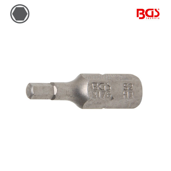 Ponta / bit hexagonal  1/4" | 25 mm |   3mm