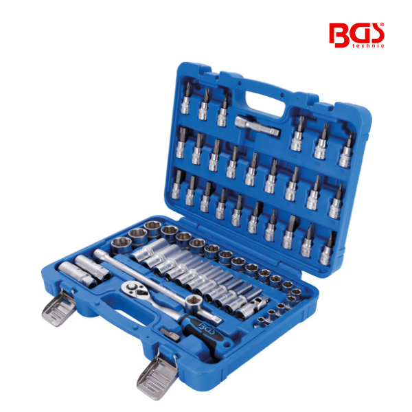 Jogo de chaves de caixa 3/8" | 61 peças