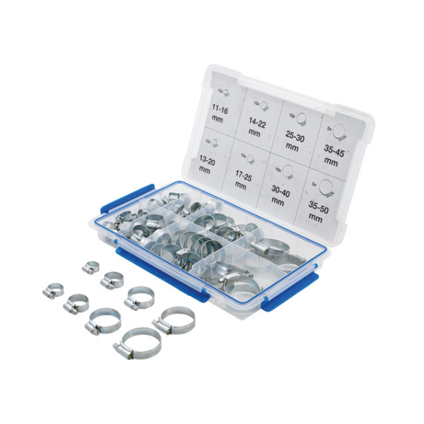 Sortido de abraçadeiras de mangueira | 80 peças