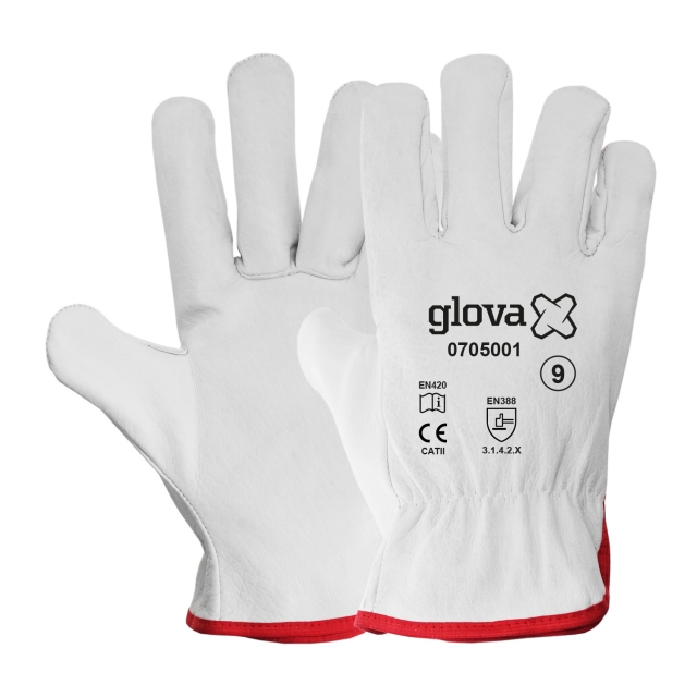 Luva Tipo Chefe pele Bovino | Cinzenta