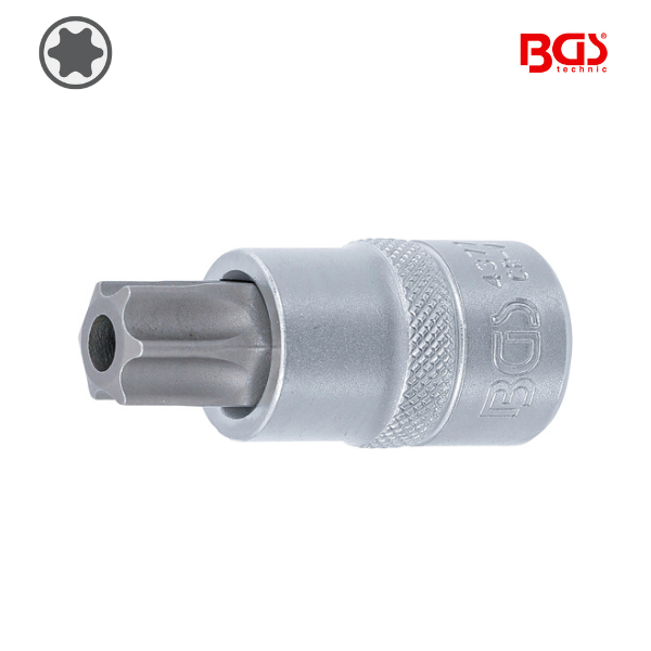 Chave de caixa bit torx 1/2" |            T70 | com perfuração