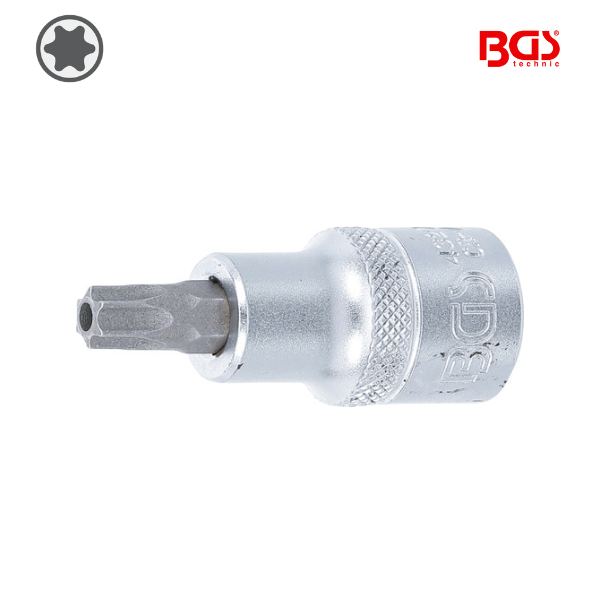Chave de caixa bit torx 1/2" |            T45 | com perfuração