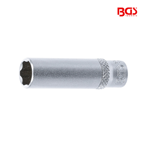 Chave de caixa perfil ondulado  1/4" | longa | 10MM