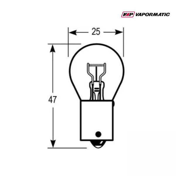 Lâmpada P21W 12V 21W | 2 Und.