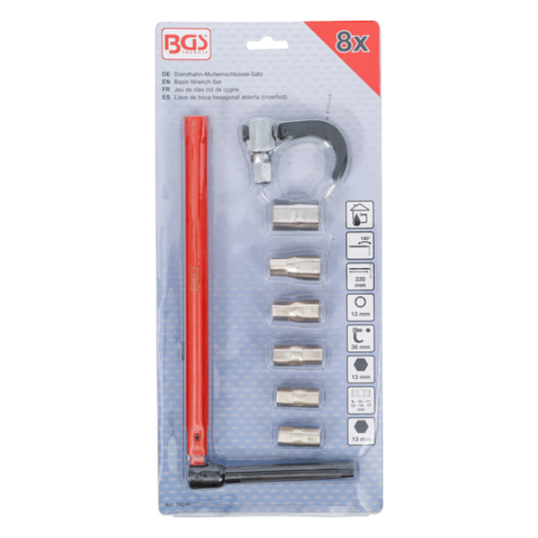 Conjunto de chaves para torneira de lavatório | 8 unid.