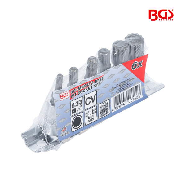 Conjuntos de bits (XZN) M4 - M12 | 6 peças