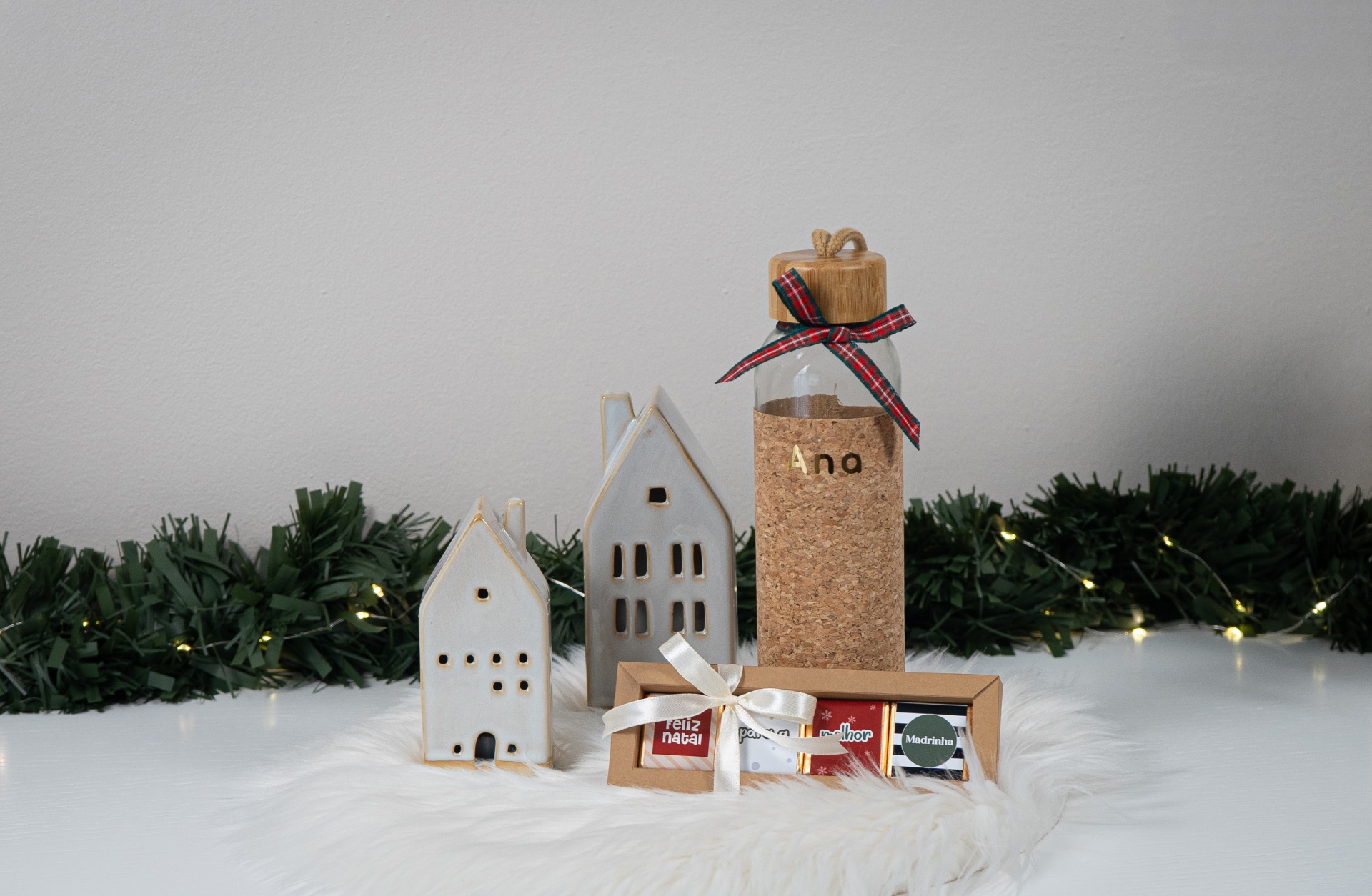 Kit Natal Garrafa + Chocolates