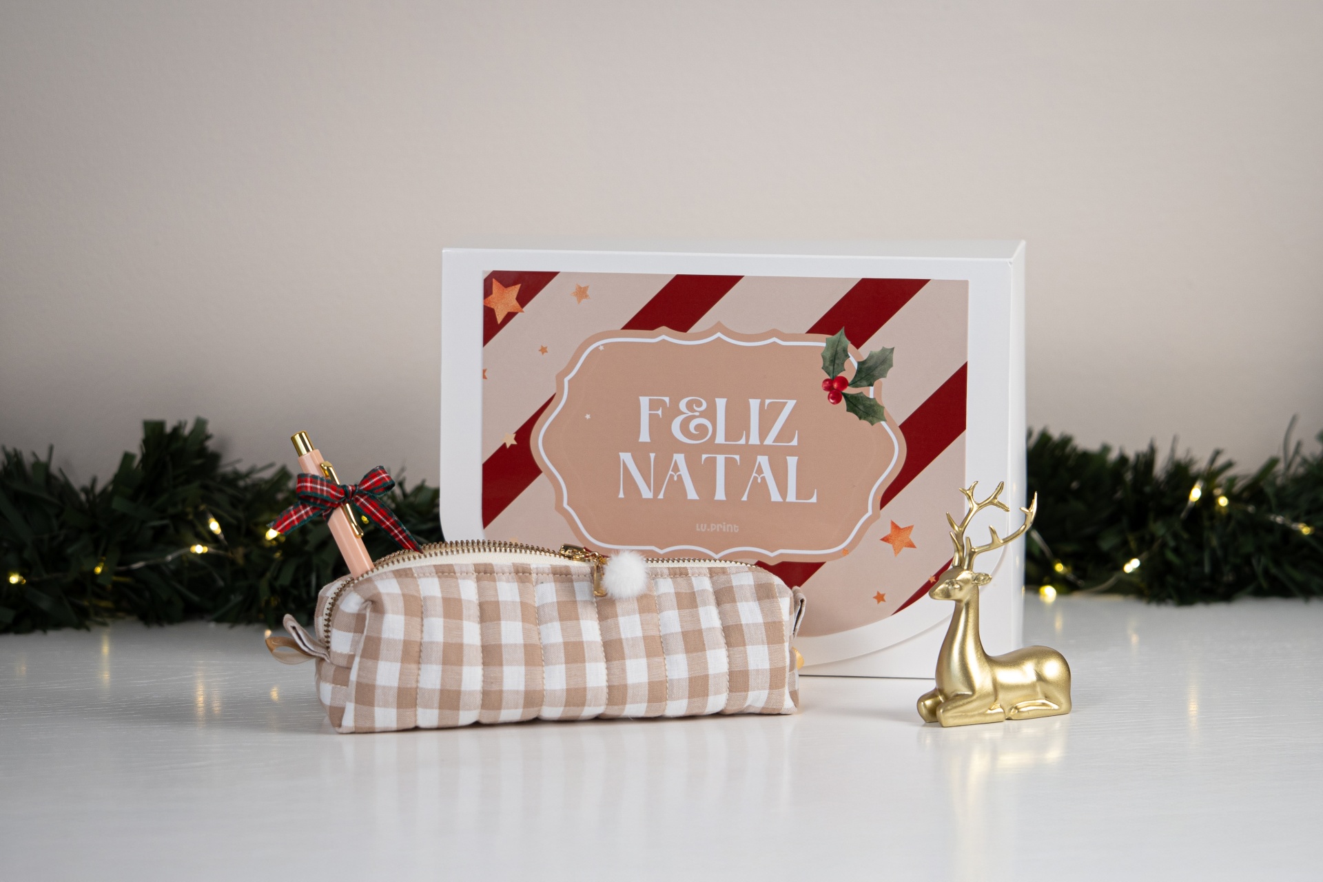 Kit Natal Estojo + Caneta
