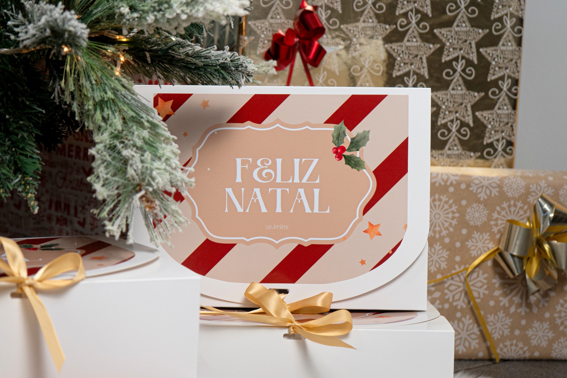 Caixa de Embrulho de Natal LuPrint
