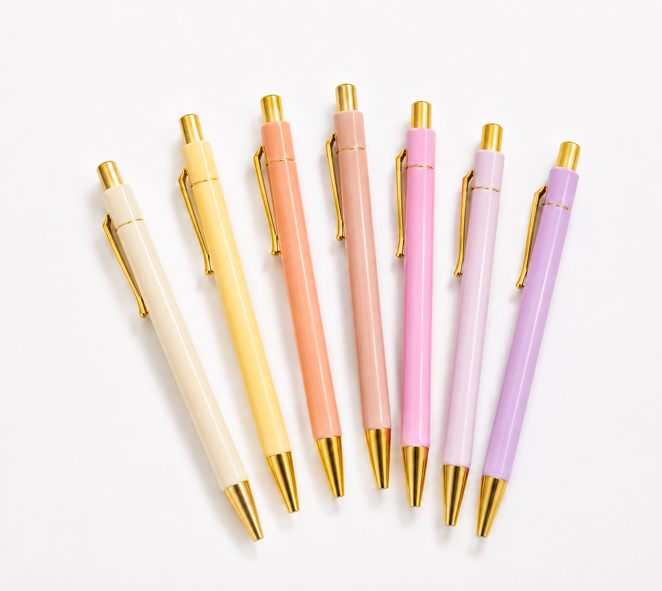 Canetas Pastel - Cores Quentes