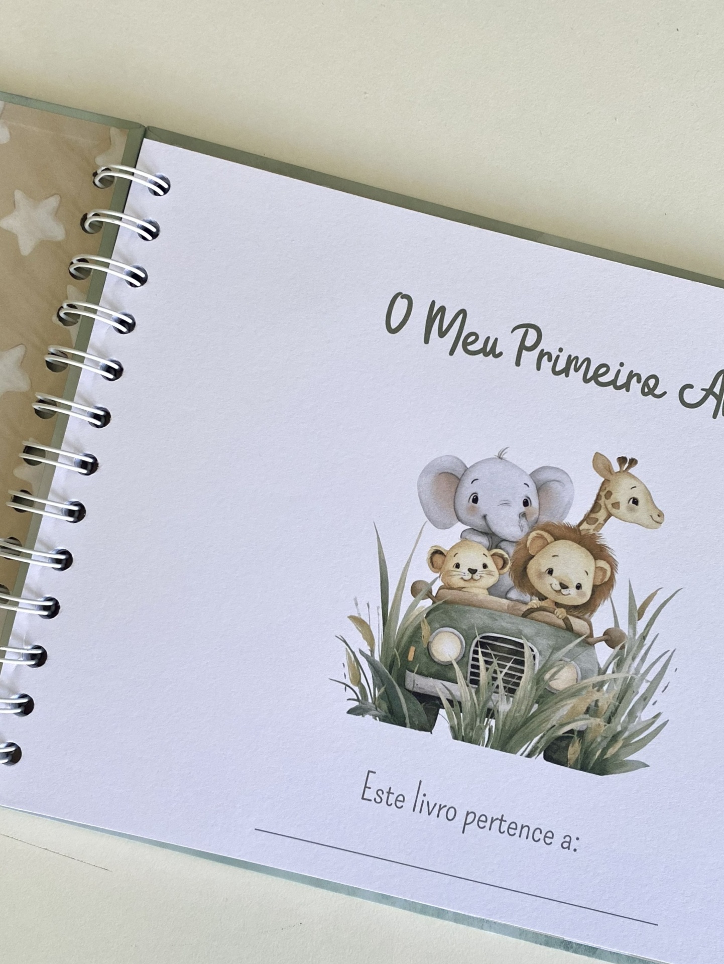 Amigos na Selva - Álbum do 1º Ano do Bebé - Menino