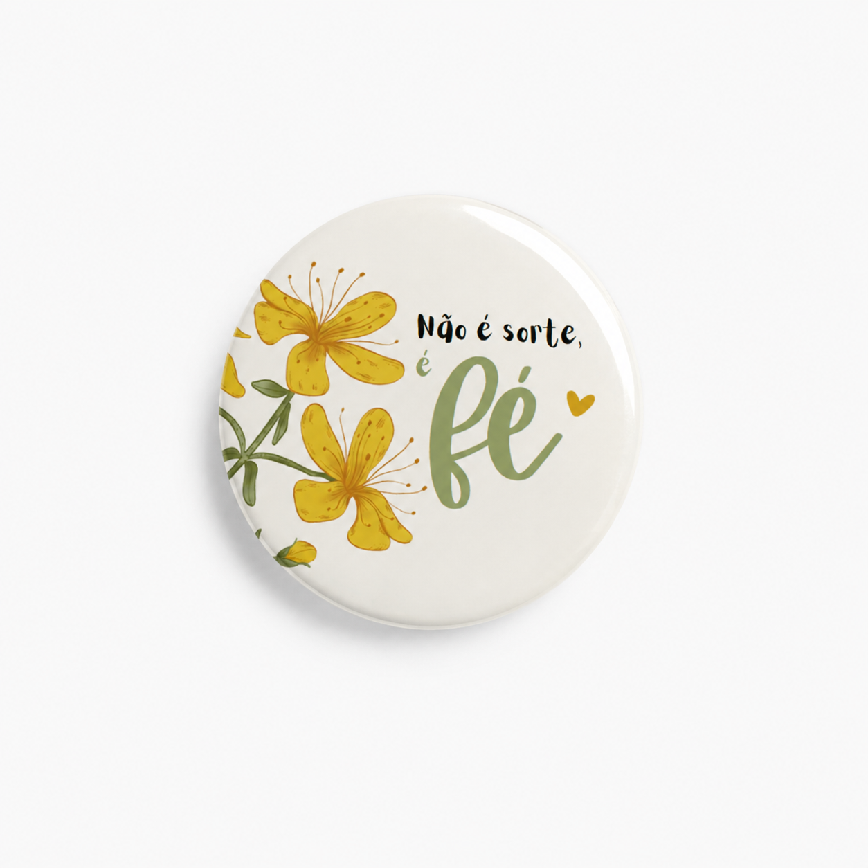 Crachá LuPrint "Não é Sorte, é Fé"
