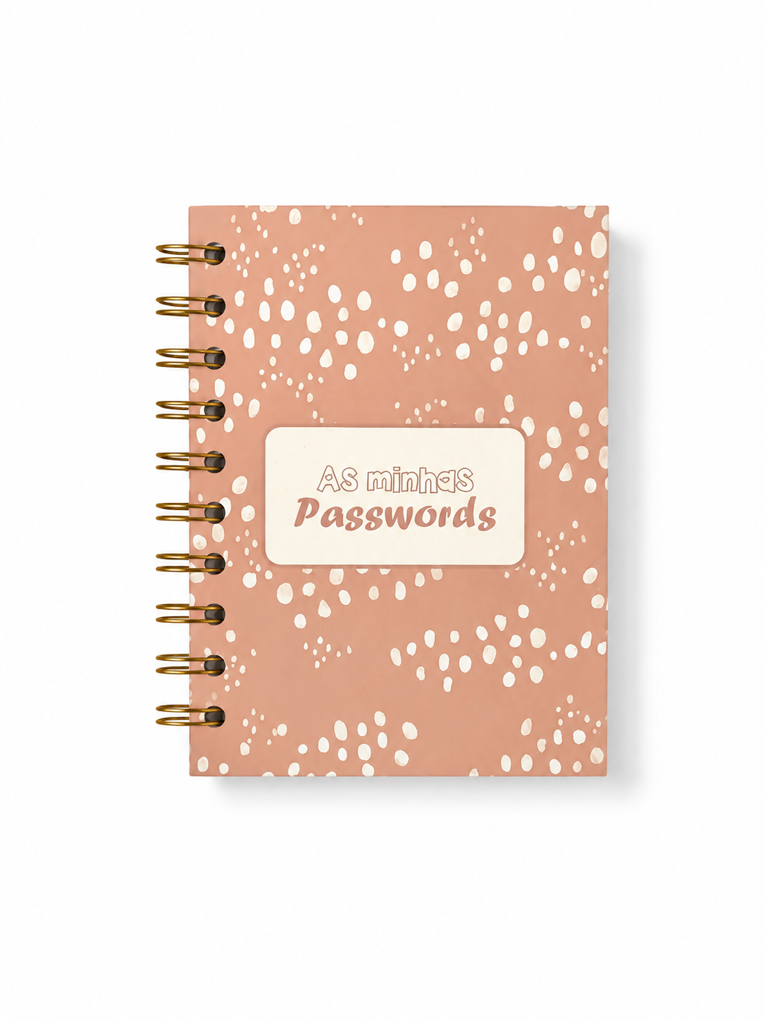 Caderno Passwords - Terracota
