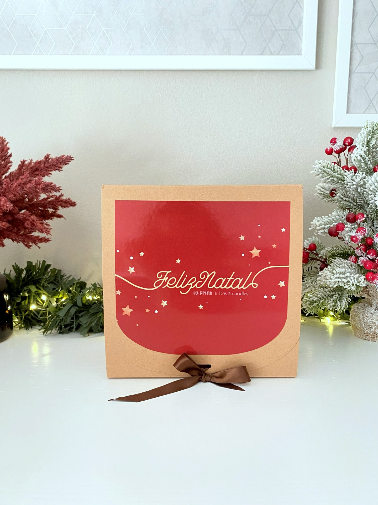 Kit Natal Mini-Agenda LuPrint & Vela DACY Candles
